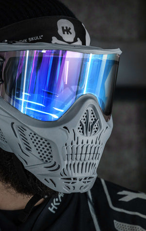 HSTL® Skull Goggle "Crypt" - Grey w/ Ice Lens - XTREME Airsoft Superstore