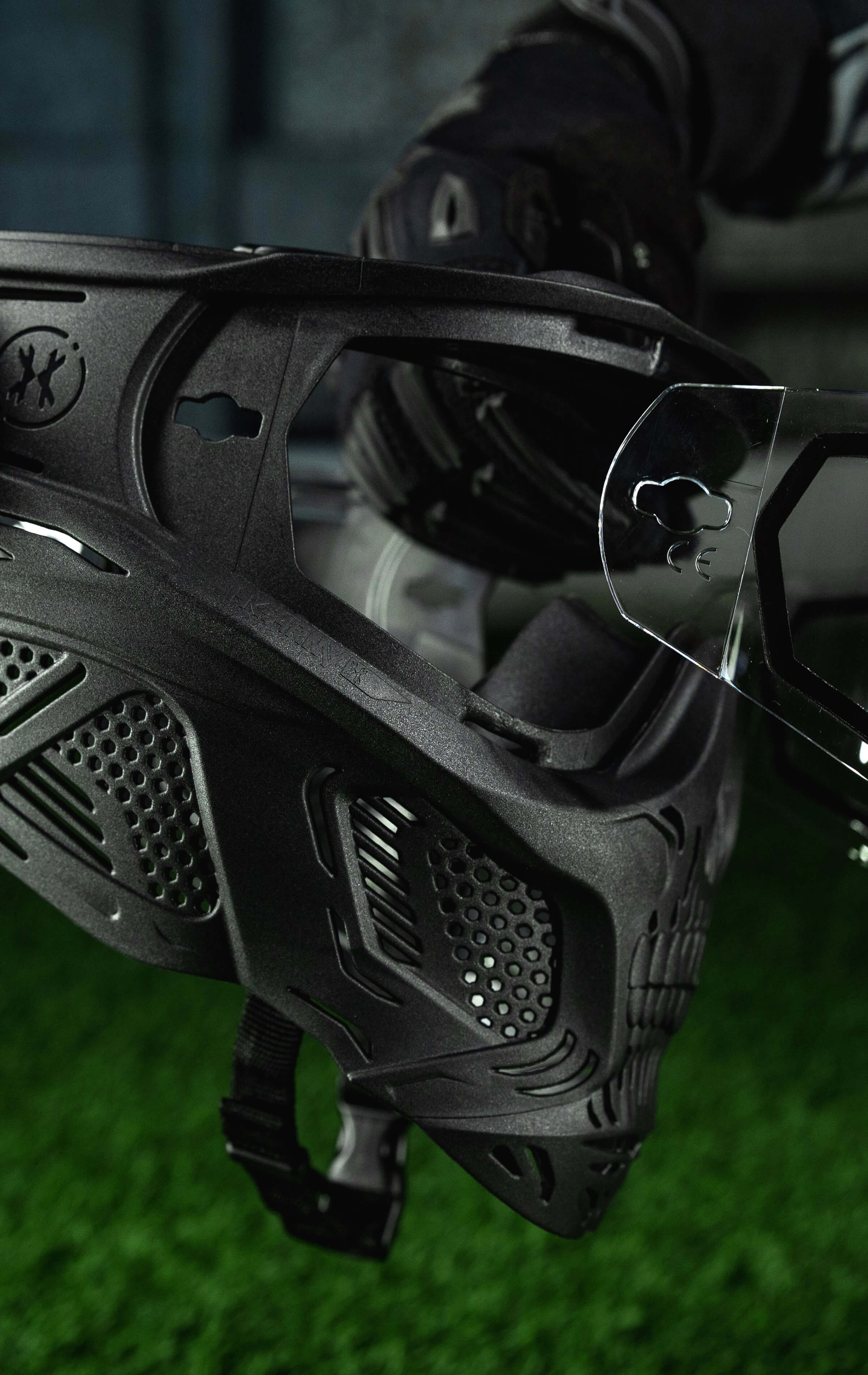 HSTL® Skull Goggle "Reaper" - Black w/ Ice Lens - XTREME Airsoft Superstore