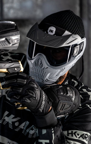 HSTL® Skull Goggle - Grey w/ Clear Lens - XTREME Airsoft Superstore