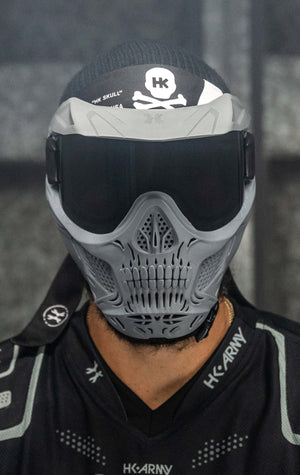 HSTL® Skull Goggle - Grey w/ Clear Lens - XTREME Airsoft Superstore