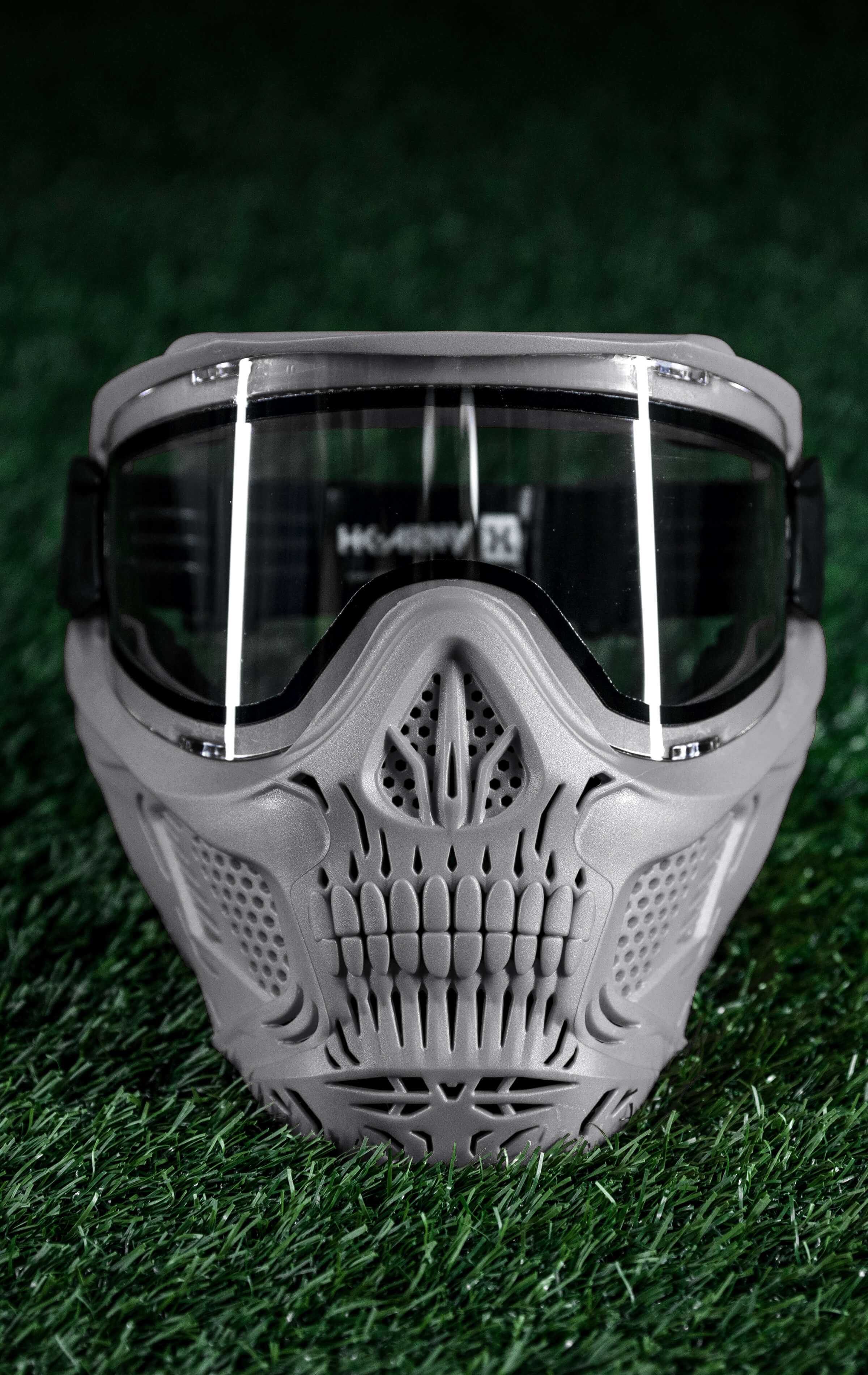 HSTL® Skull Goggle - Grey w/ Clear Lens - XTREME Airsoft Superstore