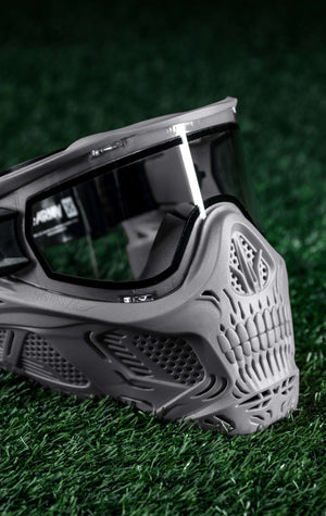 HSTL® Skull Goggle - Grey w/ Clear Lens - XTREME Airsoft Superstore