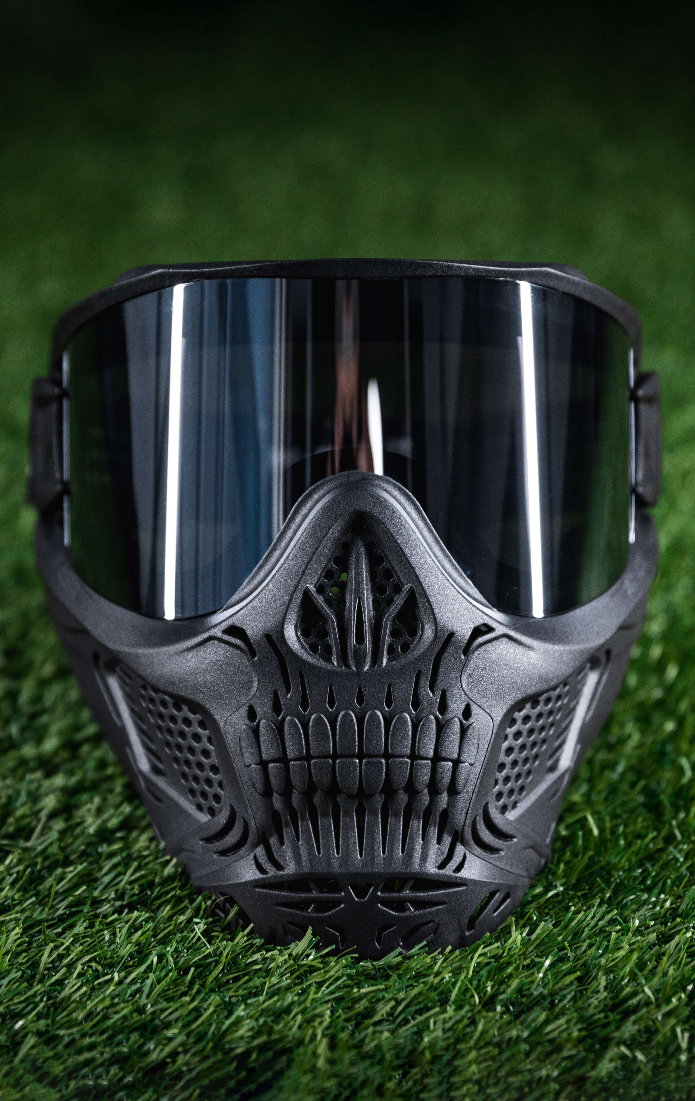 HSTL® Skull Goggle "Punisher" - Black w/ Smoke Lens - XTREME Airsoft Superstore