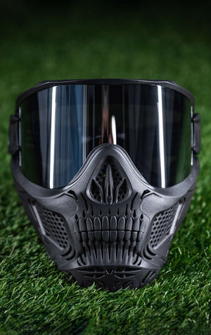 HSTL® Skull Goggle "Punisher" - Black w/ Smoke Lens - XTREME Airsoft Superstore