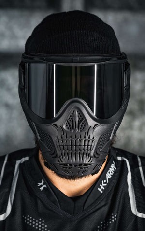 HSTL® Skull Goggle "Punisher" - Black w/ Smoke Lens - XTREME Airsoft Superstore