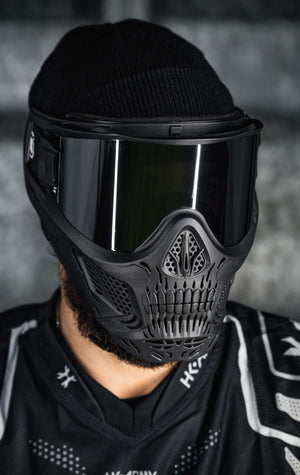 HSTL® Skull Goggle "Punisher" - Black w/ Smoke Lens - XTREME Airsoft Superstore