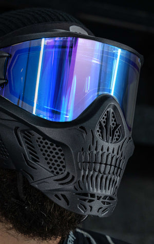 HSTL® Skull Goggle "Reaper" - Black w/ Ice Lens - XTREME Airsoft Superstore