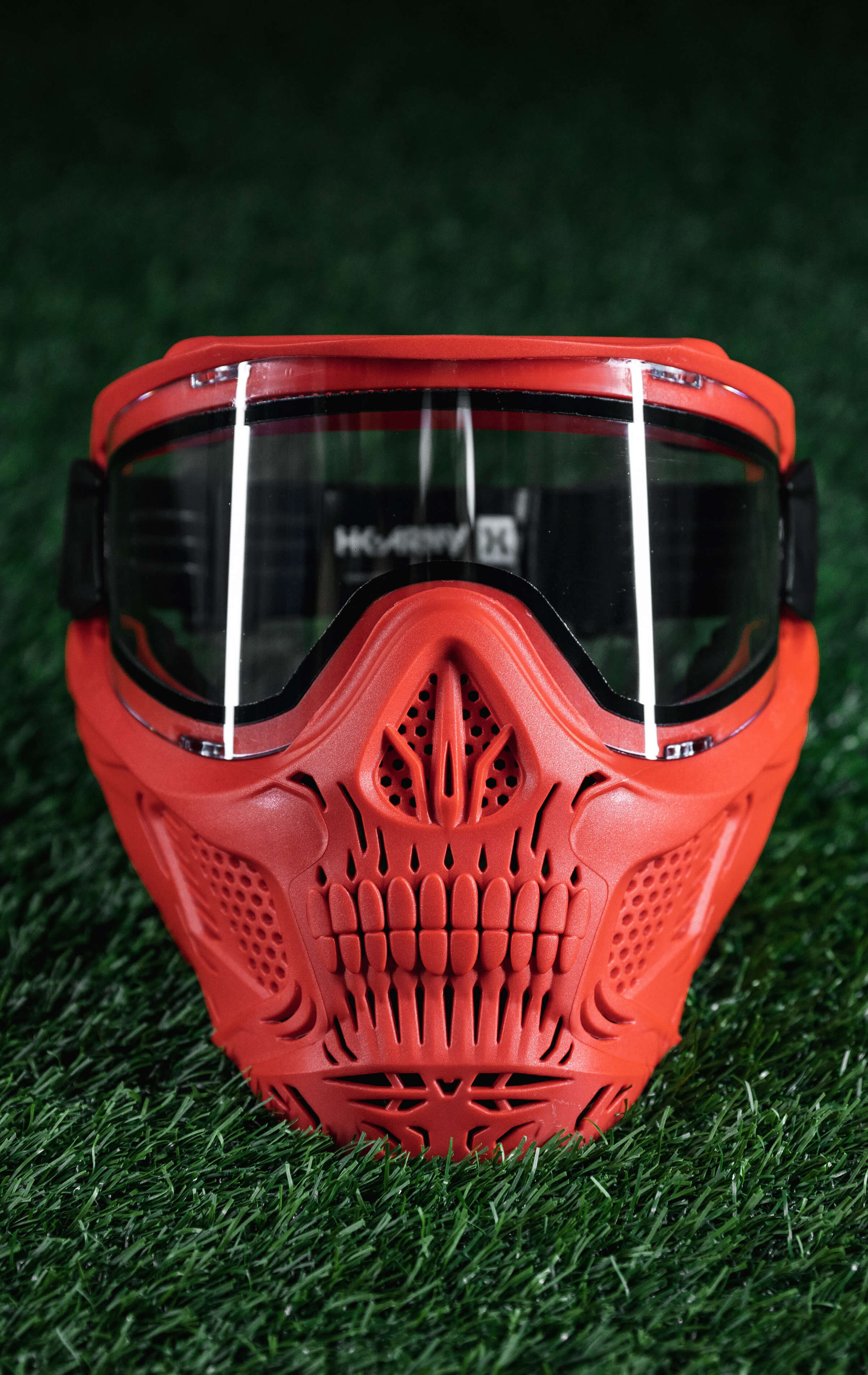 HSTL® Skull Goggle - Red w/ Clear Lens - XTREME Airsoft Superstore
