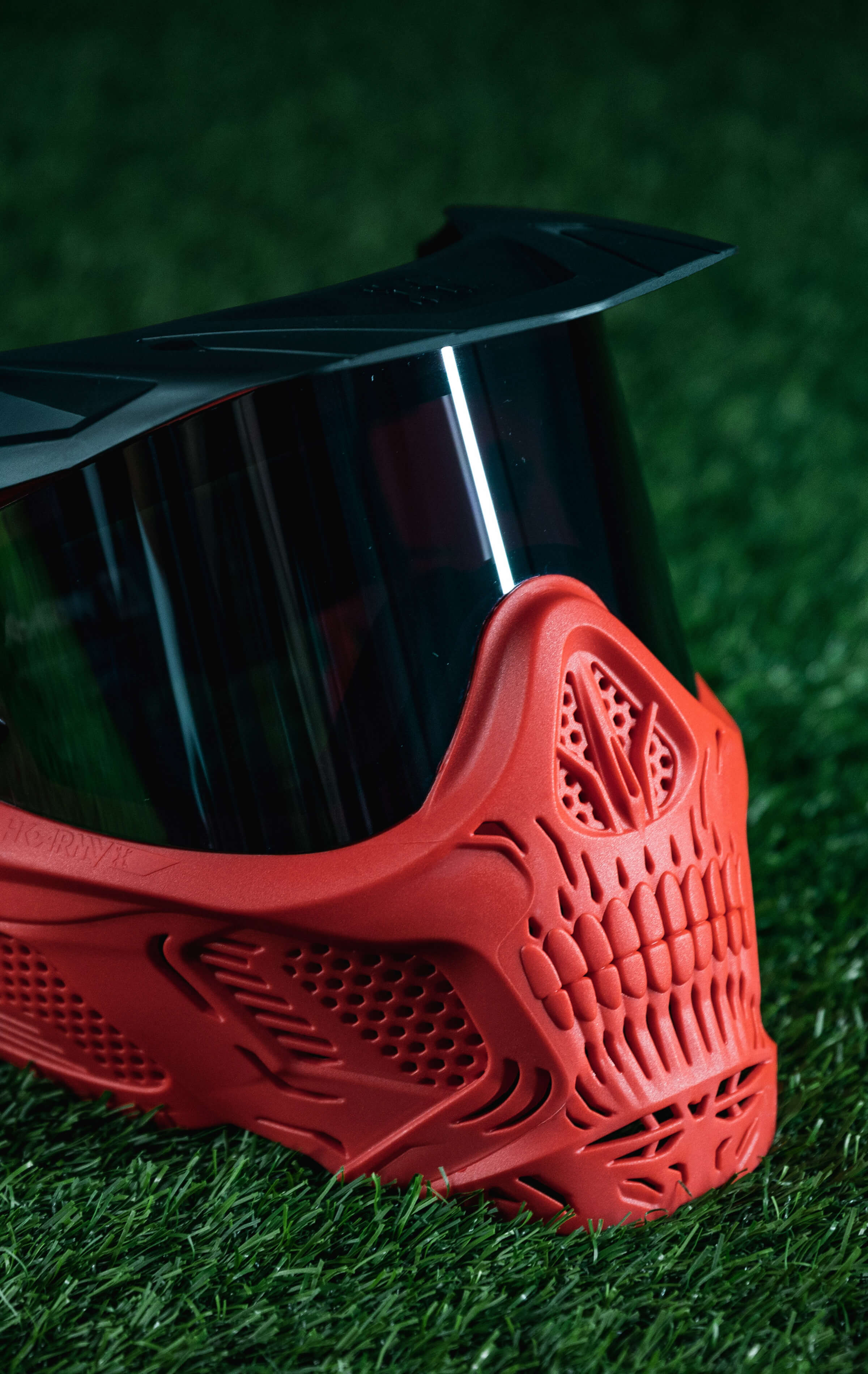 HSTL® Skull Goggle - Red w/ Clear Lens - XTREME Airsoft Superstore