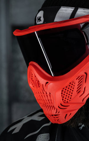 HSTL® Skull Goggle "Sinner" - Red w/ Smoke Lens - XTREME Airsoft Superstore