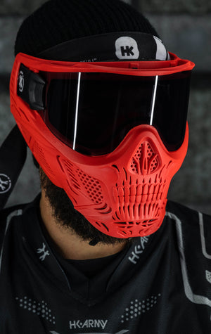 HSTL® Skull Goggle "Sinner" - Red w/ Smoke Lens - XTREME Airsoft Superstore