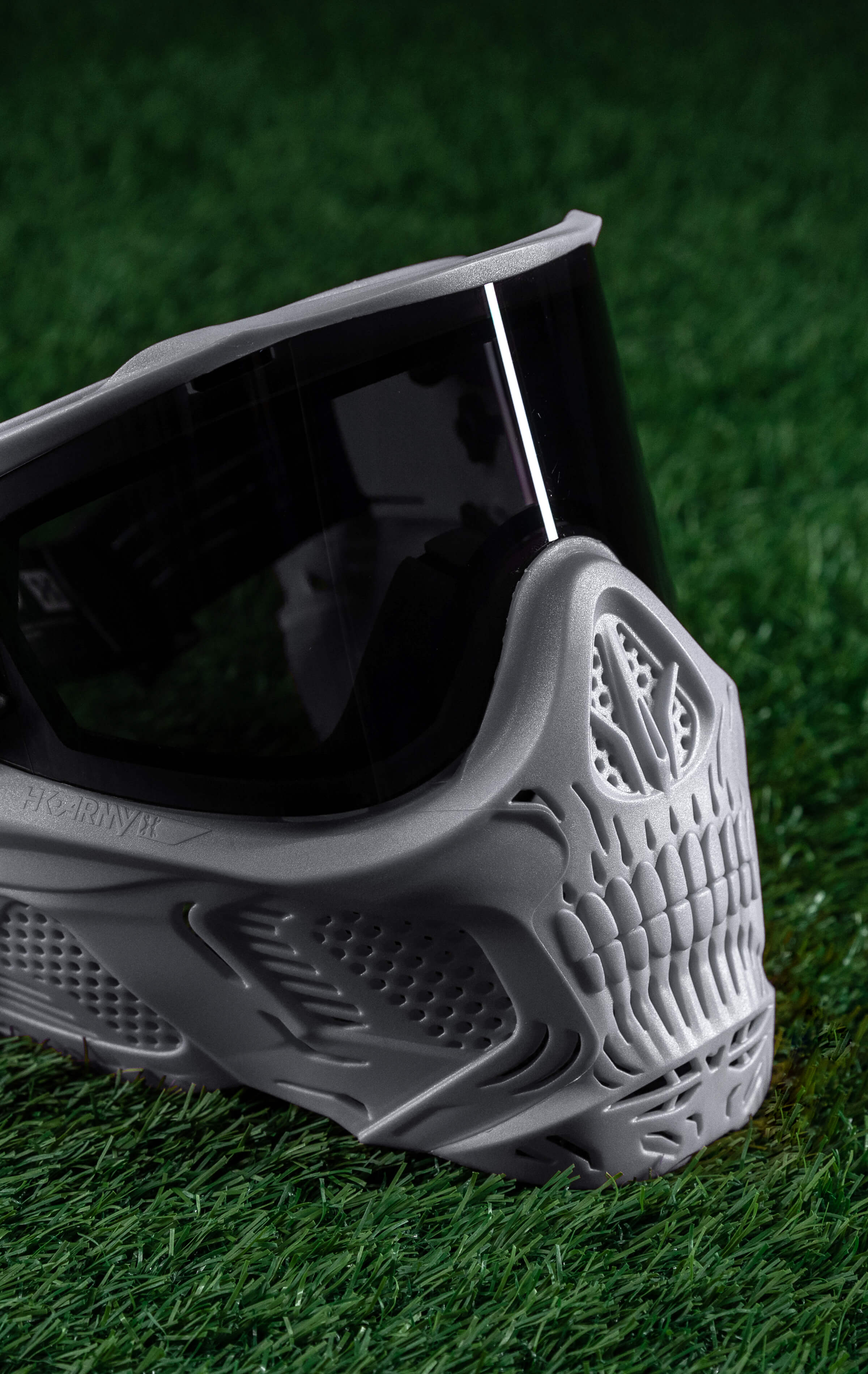 HSTL® Skull Goggle "Tombstone" - Grey w/ Smoke Lens - XTREME Airsoft Superstore