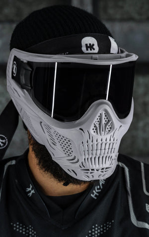 HSTL® Skull Goggle "Tombstone" - Grey w/ Smoke Lens - XTREME Airsoft Superstore