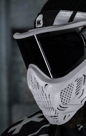 HSTL® Skull Goggle "Tombstone" - Grey w/ Smoke Lens - XTREME Airsoft Superstore