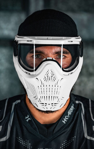 HSTL® Skull Goggle - White w/ Clear Lens - XTREME Airsoft Superstore