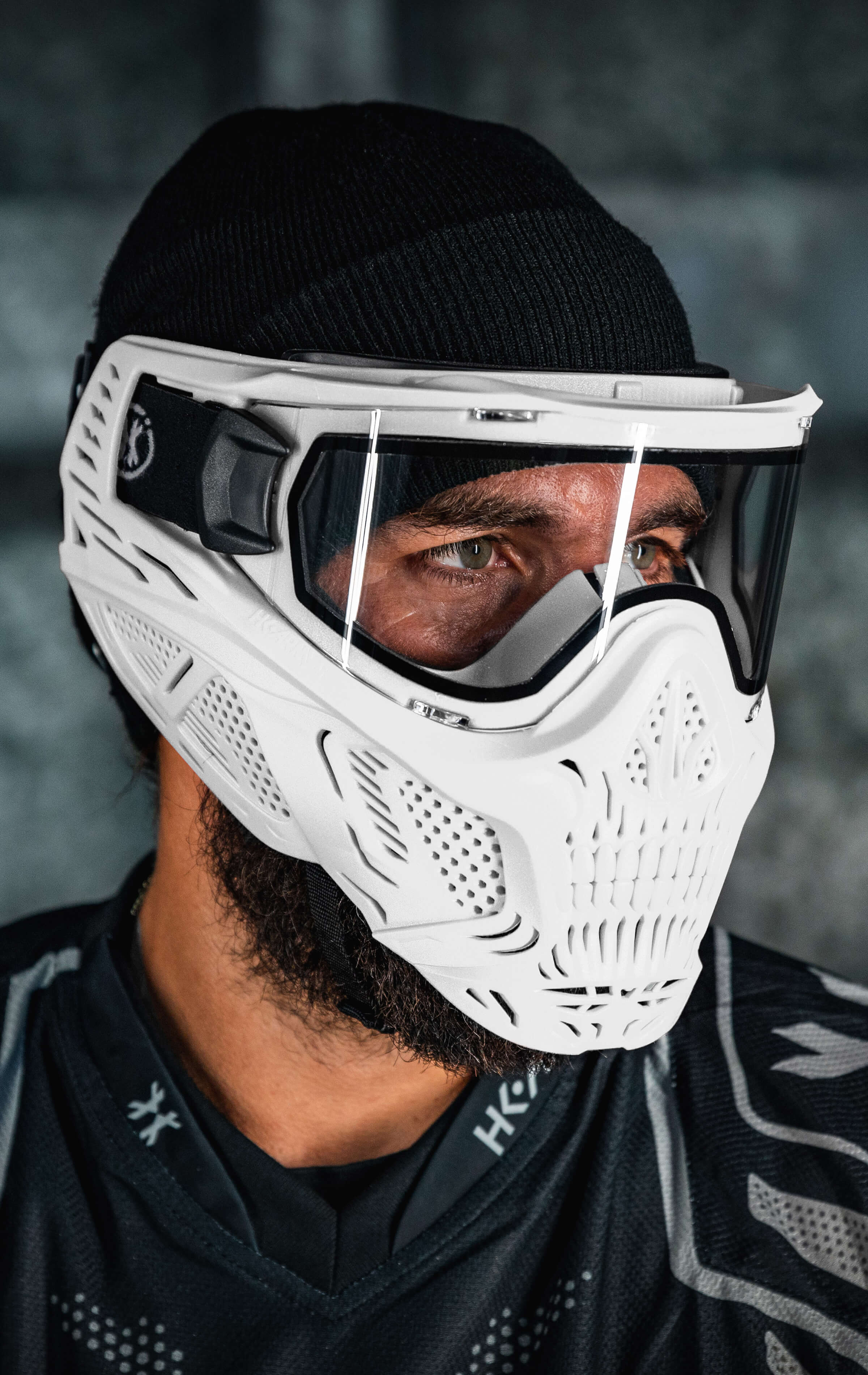 HSTL® Skull Goggle - White w/ Clear Lens - XTREME Airsoft Superstore