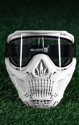 HSTL® Skull Goggle - White w/ Clear Lens - XTREME Airsoft Superstore