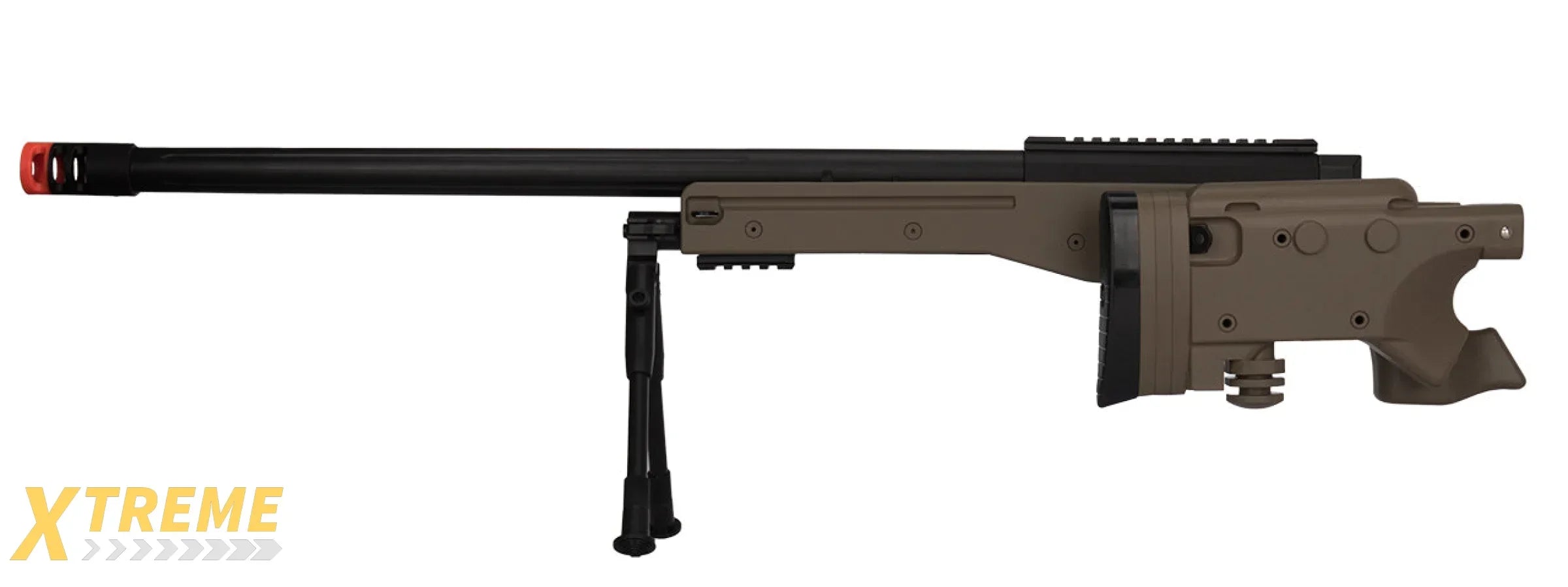 M1196T BOLT ACTION AIRSOFT SNIPER RIFLE W/ FOLDING STOCK (TAN)