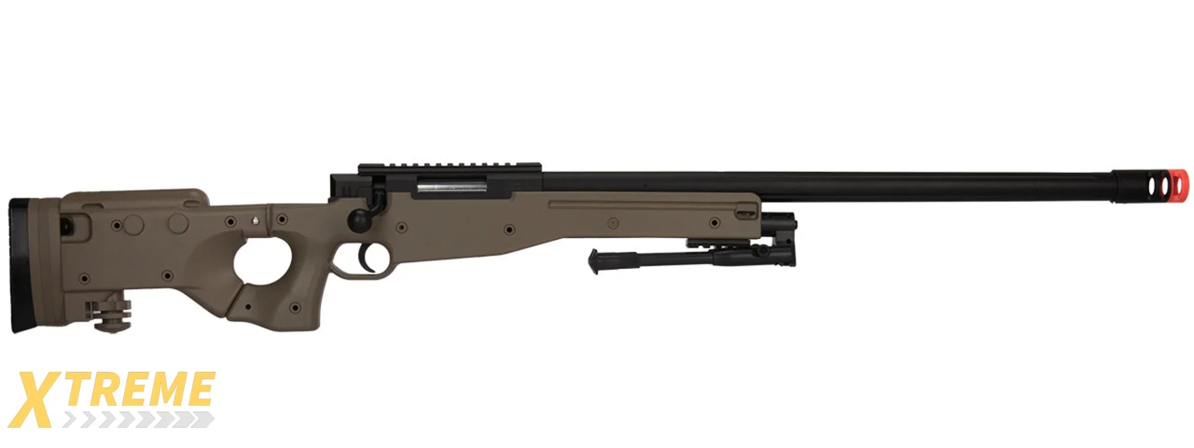 M1196T BOLT ACTION AIRSOFT SNIPER RIFLE W/ FOLDING STOCK (TAN)