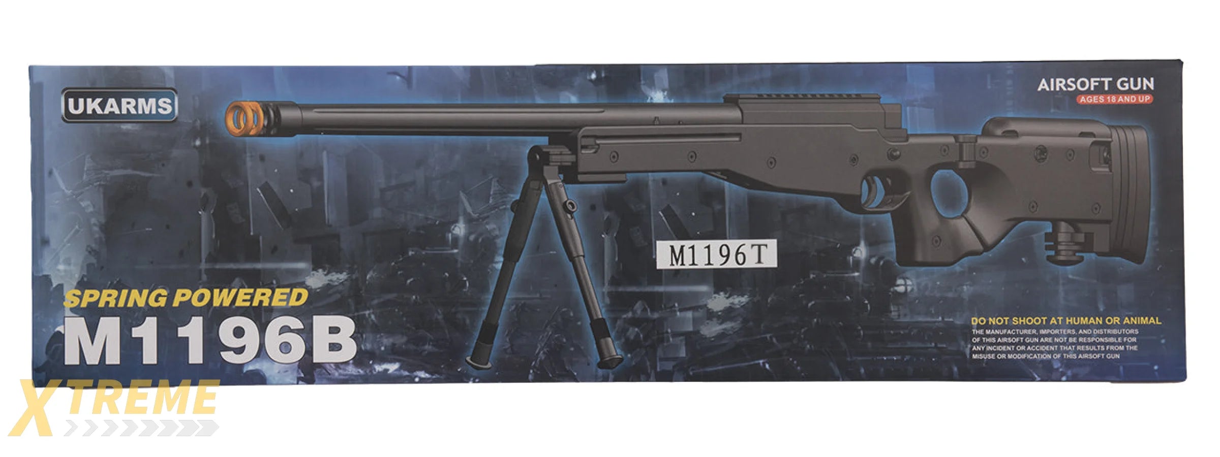 M1196T BOLT ACTION AIRSOFT SNIPER RIFLE W/ FOLDING STOCK (TAN)