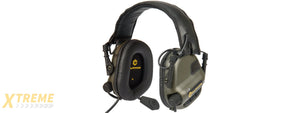 M32-FG ELECTRONIC TACTICAL EARMUFFS W/ AUX INPUT (FOLIAGE GREEN)