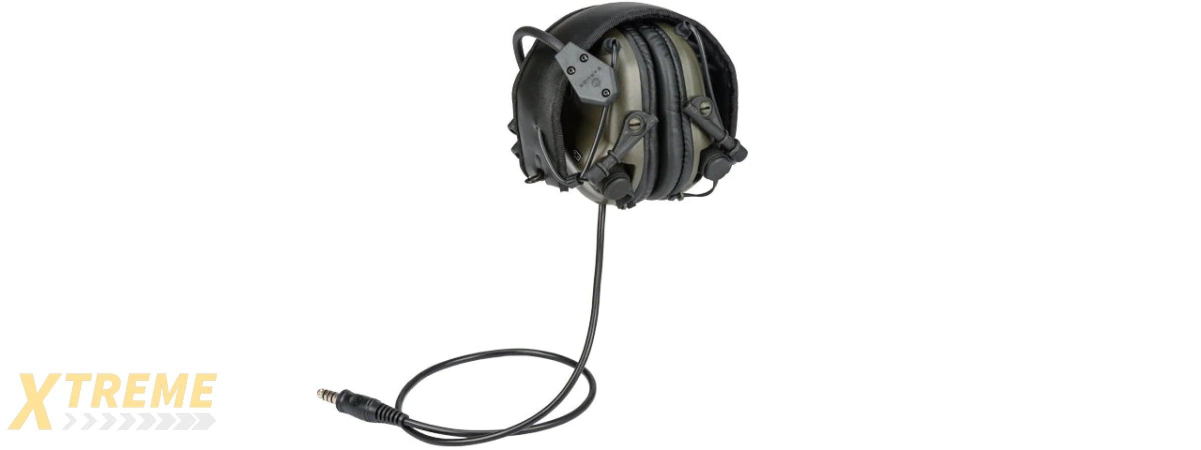 M32-FG ELECTRONIC TACTICAL EARMUFFS W/ AUX INPUT (FOLIAGE GREEN)