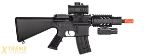 M805B2 DOUBLE EAGLE M4 AEG RIFLE (BK) w/ RED-DOT SIGHT, FLASHLIGHT, LASER