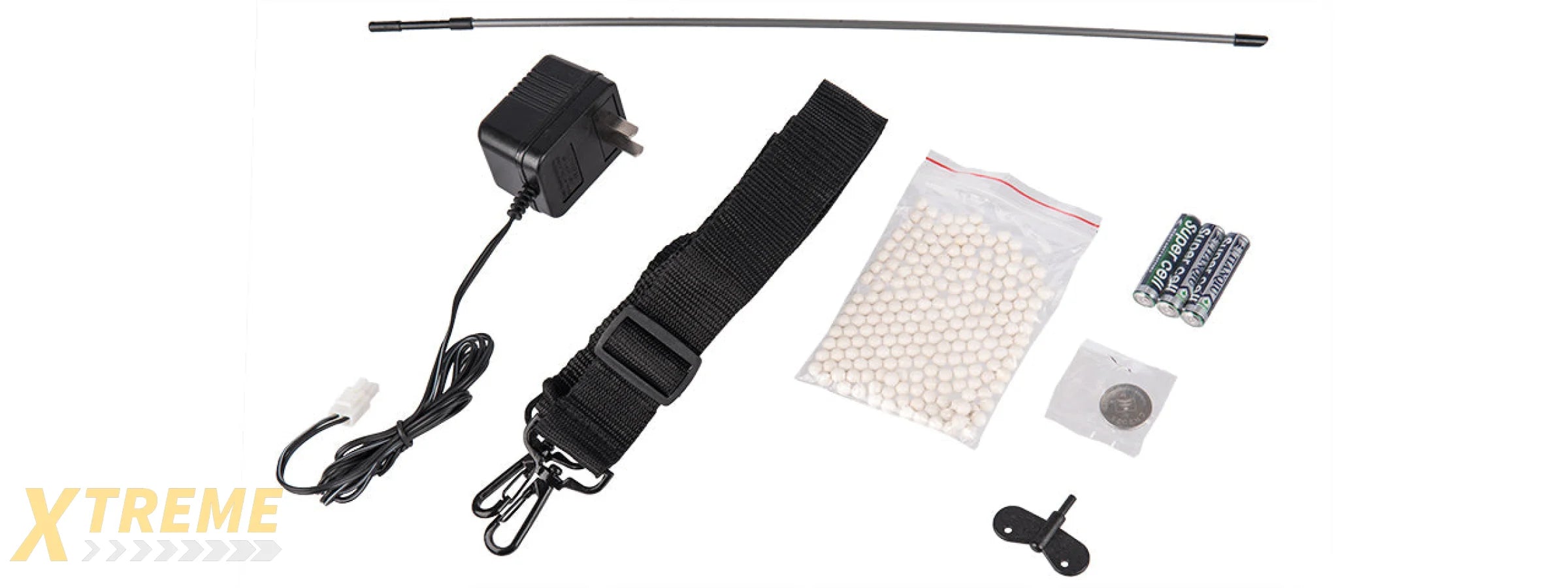 M805B2 DOUBLE EAGLE M4 AEG RIFLE (BK) w/ RED-DOT SIGHT, FLASHLIGHT, LASER