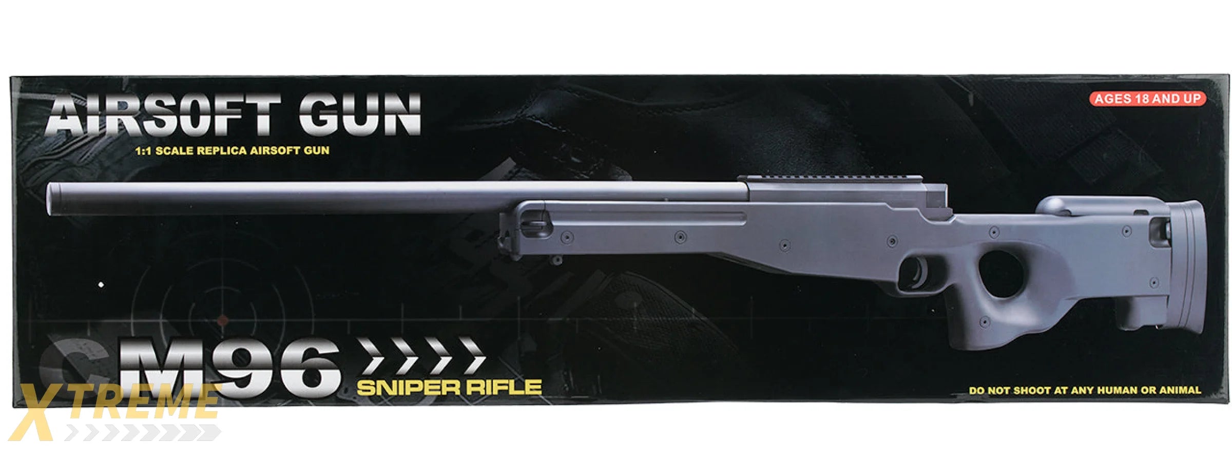 M96B L96 SPRING BOLT ACTION AIRSOFT RIFLE (BLACK)