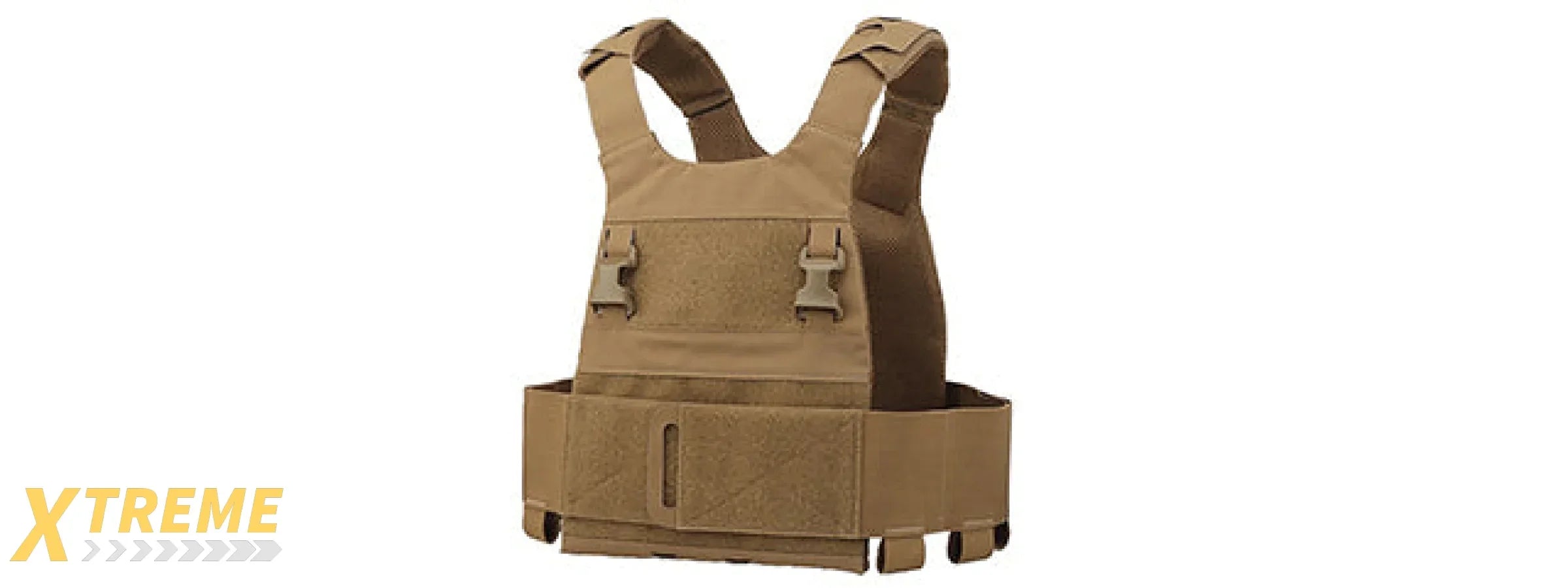 Minimalistic Multi-Mission Plate Carrier Vest - (Tan)