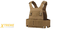 Minimalistic Multi-Mission Plate Carrier Vest - (Tan)