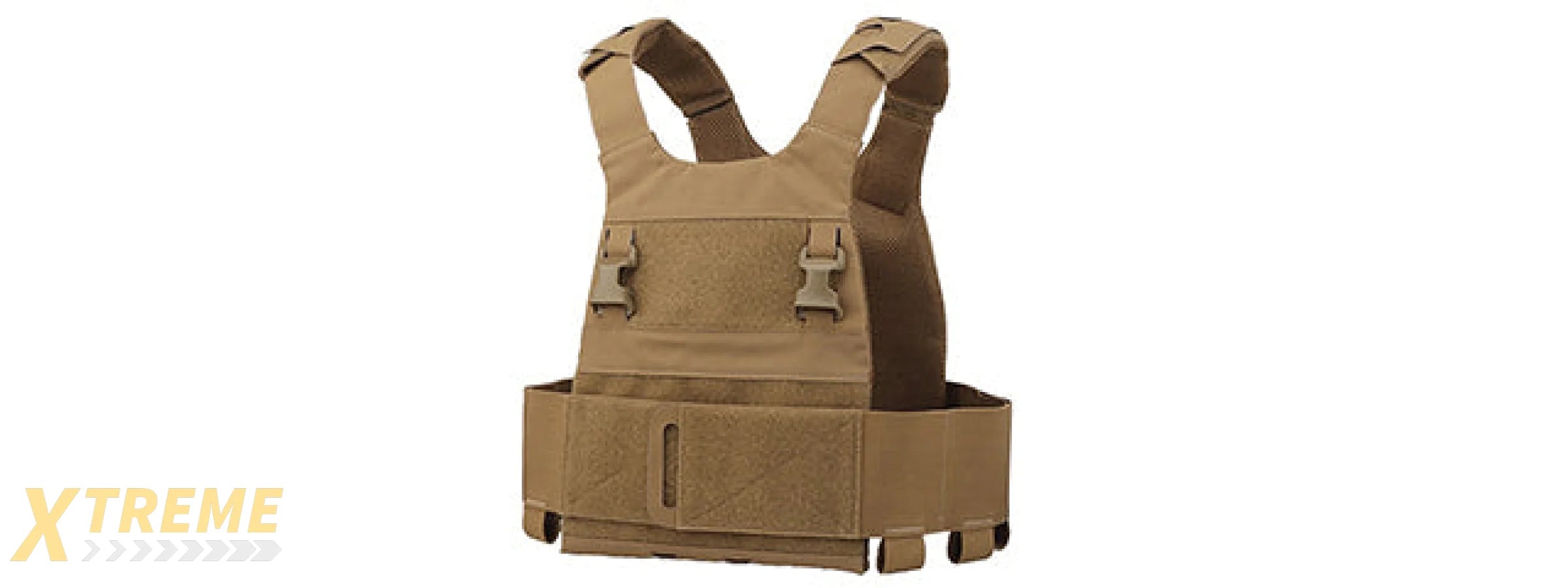 Minimalistic Multi-Mission Plate Carrier Vest - (Tan)