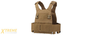 Minimalistic Multi-Mission Plate Carrier Vest - (Tan)