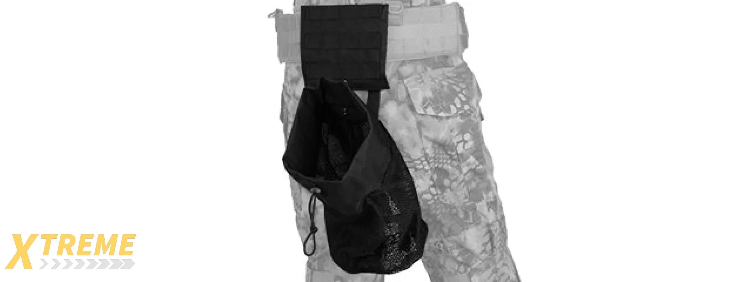 CA-389B MOLLE PLATFORM FOLD-AWAY NETTING DUMP POUCH (BLACK)