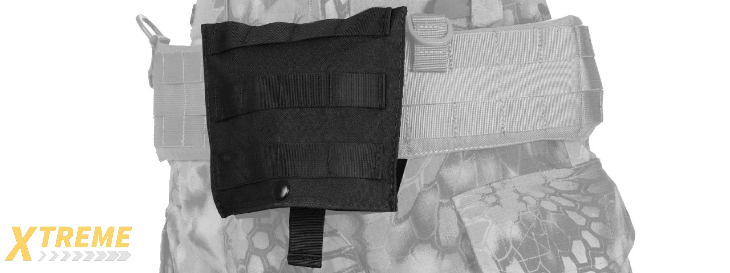 CA-389B MOLLE PLATFORM FOLD-AWAY NETTING DUMP POUCH (BLACK)
