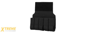 MOLLE Webbing Quintuplets Grenade Pouches For Tactical Vest Expansion - (Black)
