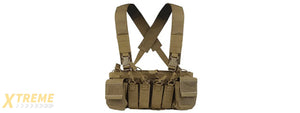 Multifunctional Tactical Chest with Modular Mag Pouches - (Tan)