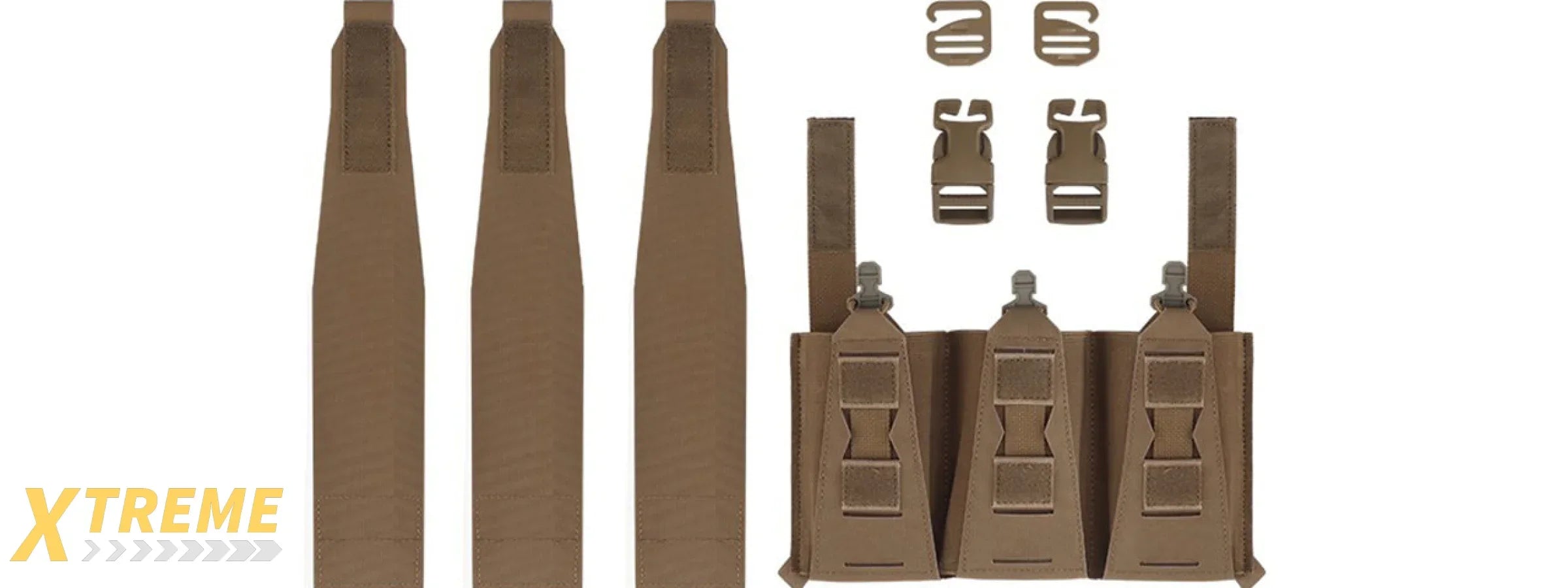 Multifunctional Triple Mag Pouches - (Tan)