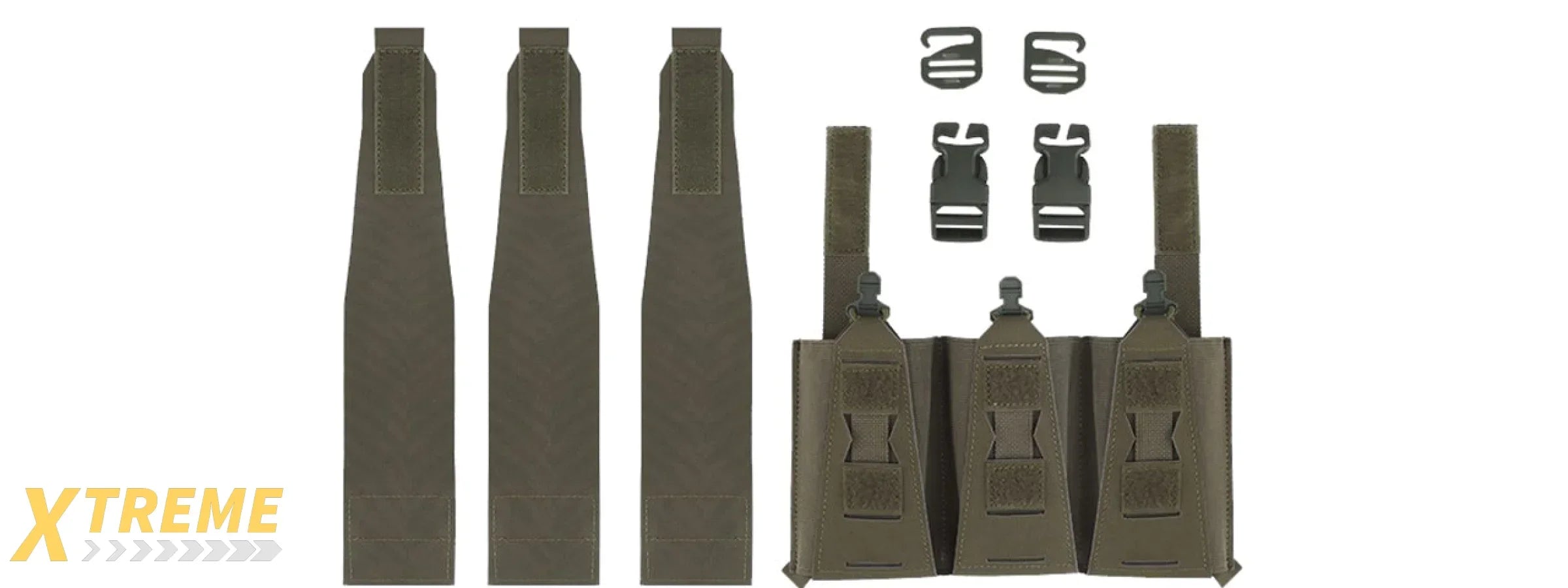 Multifunctional Triple Mag Pouches - (OD Green)