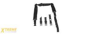 NCSTAR 2 POINT TACTICAL SLING SYSTEM (CONVERTIBLE) - BLACK