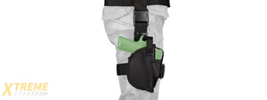 NCSTAR 3-PIECE DROP LEG HOLSTER AND MAGAZINE HOLDER - BLACK