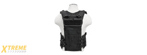 NCSTAR MOLLE MODULAR CHEST RIG W/ INTEGRATED HYDRATION POUCH - BLACK
