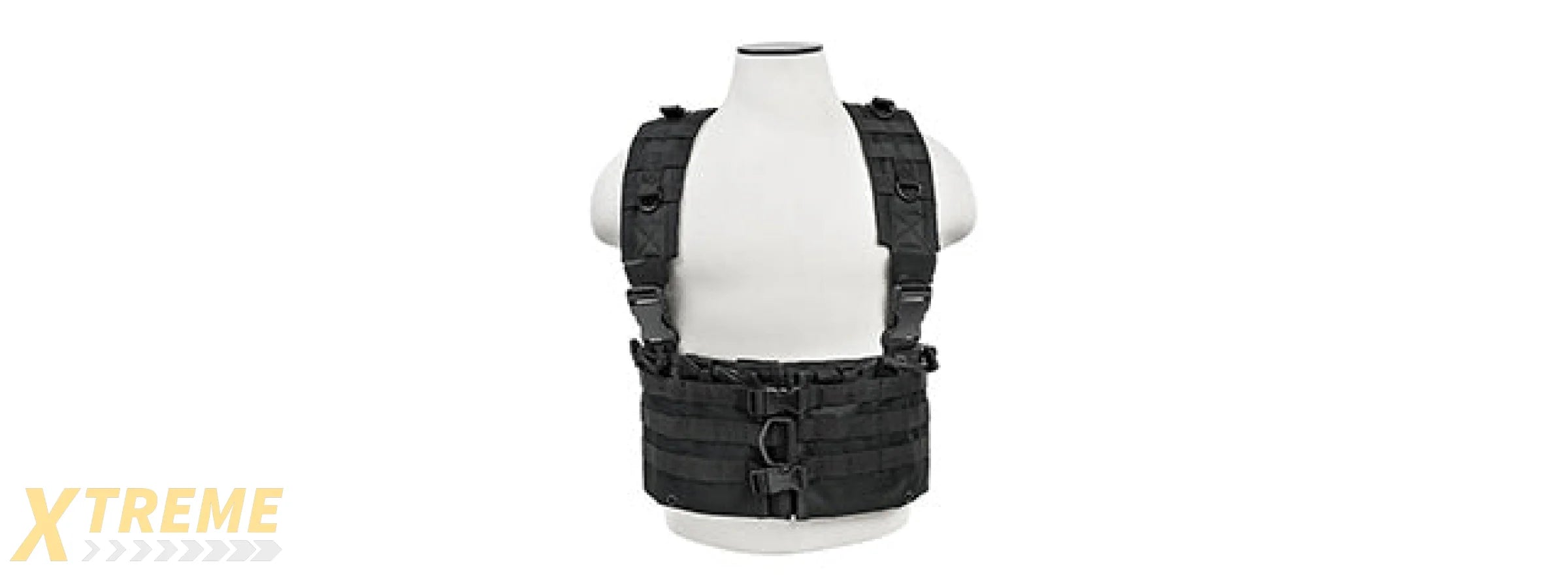 NCSTAR MOLLE MODULAR CHEST RIG W/ INTEGRATED HYDRATION POUCH - BLACK