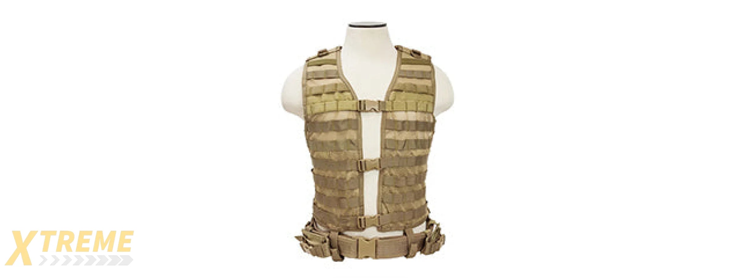 NCSTAR MOLLE / PALS MODULAR TACTICAL VEST - TAN