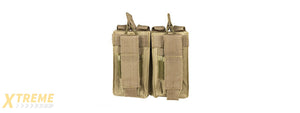 NCSTAR MOLLE RIFLE MAGAZINE POUCH W/ PISTOL MAGAZINE POUCHES - TAN