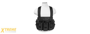 NCSTAR TACTICAL 6 POCKET AK CHEST RIG - BLACK