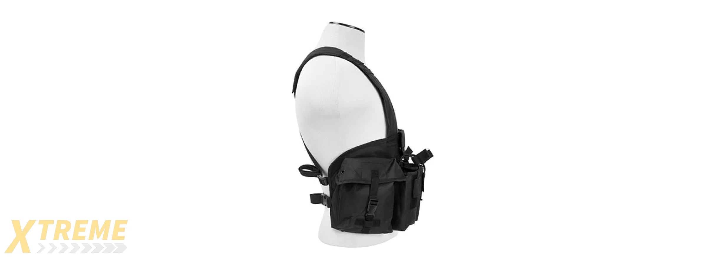 NCSTAR TACTICAL 6 POCKET AK CHEST RIG - BLACK