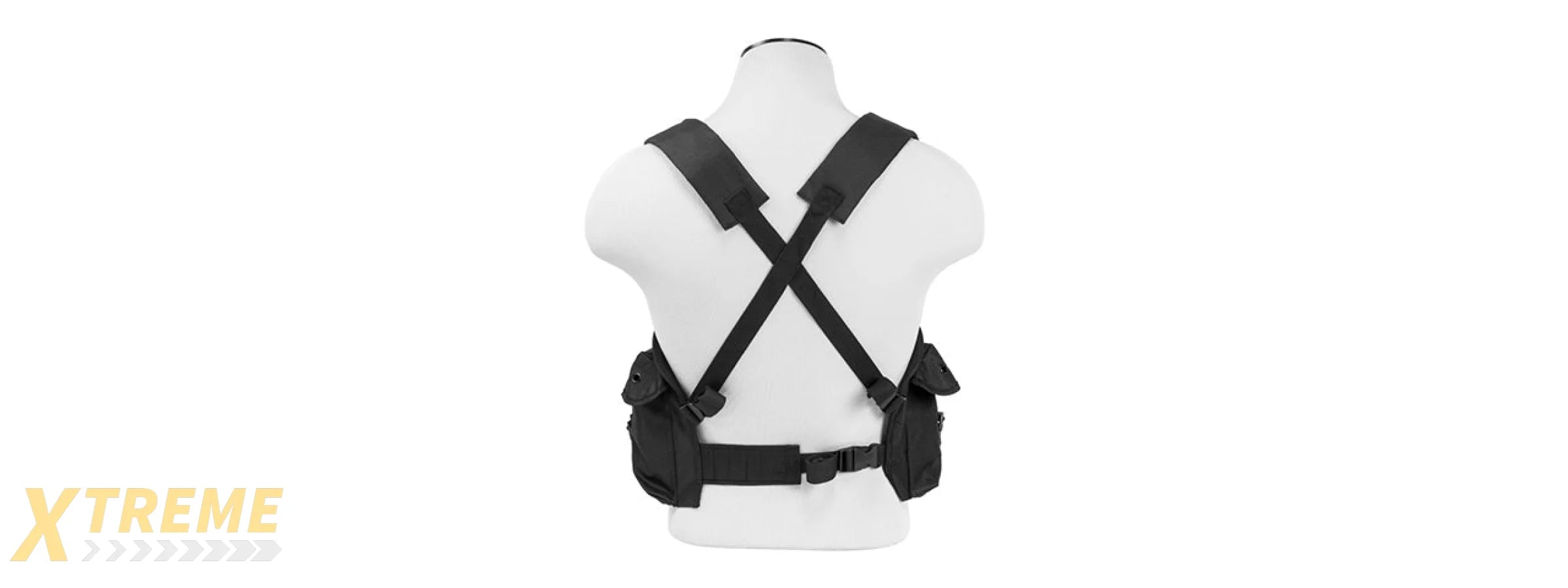 NCSTAR TACTICAL 6 POCKET AK CHEST RIG - BLACK