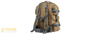 NcStar Tactical Combat Backpack - (Tan/Urban Gray Trim)