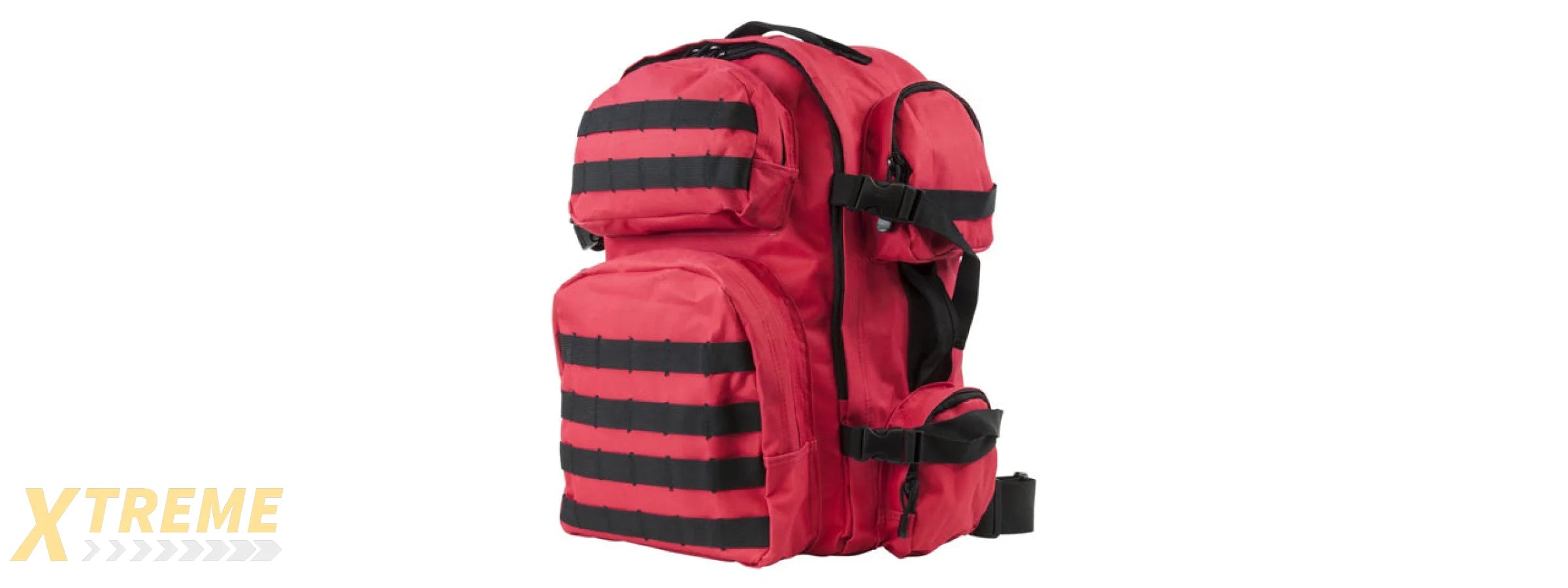 NcStar Tactical Combat Backpack - (Red/Black Trim)